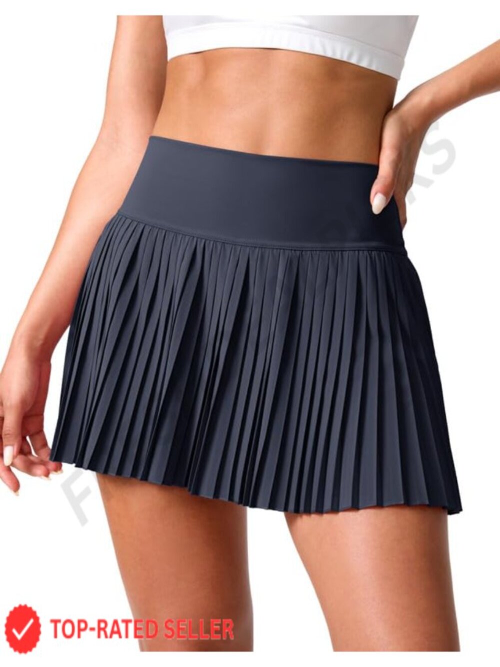 Pleated Tennis Skort with Pockets High Waisted Athletic Golf Skirt